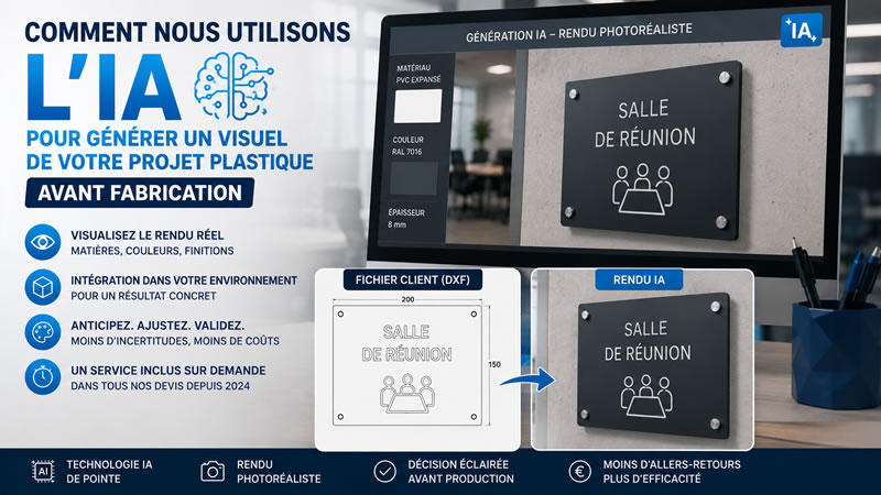 Comment nous utilisons l&rsquo;IA pour générer un visuel de votre projet plastique avant fabrication