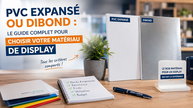 PVC expansé ou Dibond : le guide complet pour choisir votre matériau de display