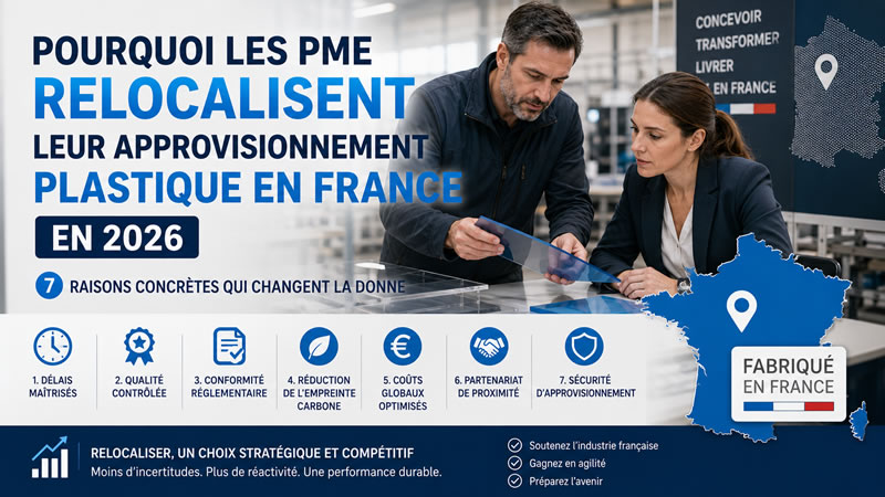 Pourquoi les PME relocalisent leur approvisionnement plastique en France en 2026