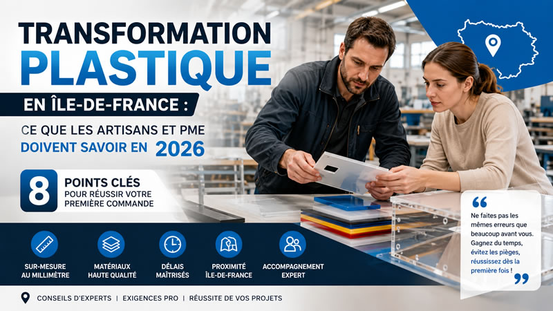 Transformation plastique en Île-de-France : ce que les artisans et PME doivent savoir en 2026