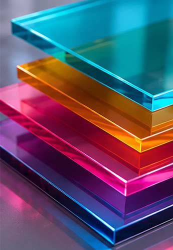 Plaque de plexiglas transparent découpée sur mesure